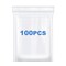 100 PCS 6" x 8" Thick 4 Mil Clear Zip Poly Bags Plastic Reclosable Zip Seal Lock Bags Heavy-Duty Photo Cards Snacks Seeds Zipper Bag